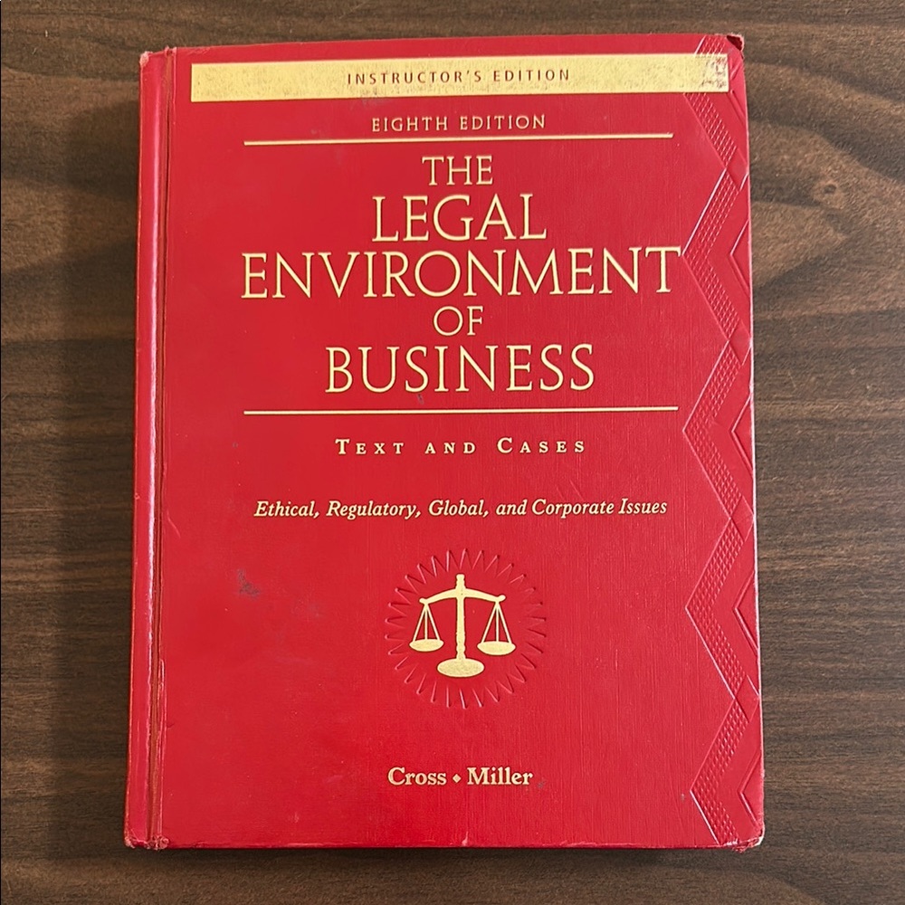 The Legal Environment of Business Textbook